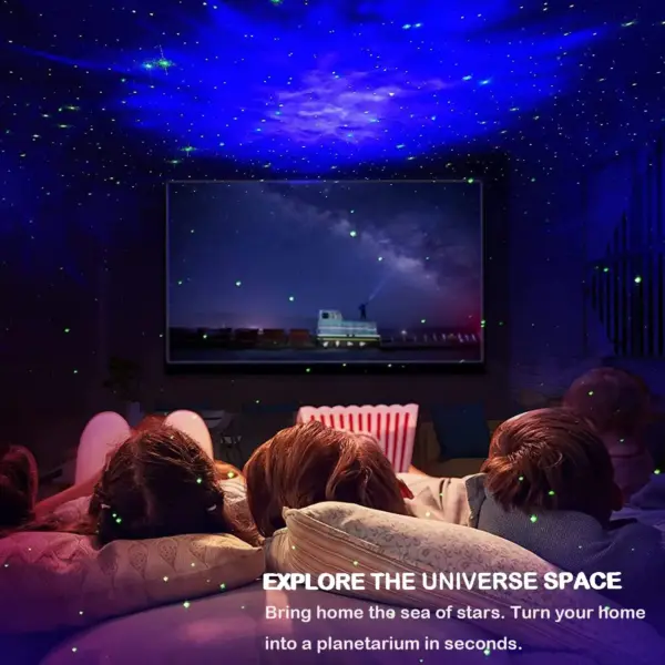 Astronaut Star Projector – Galaxy Night Light with Remote & Timer for Bedroom & Home Décor - Image 3